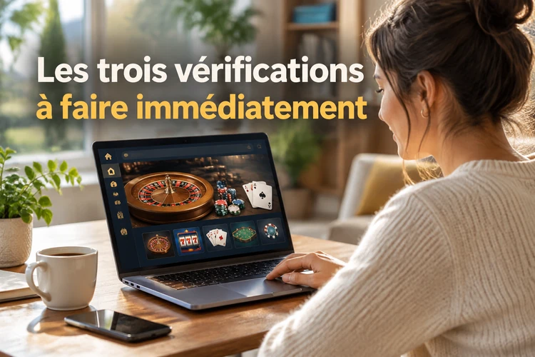 Les trois vérifications à faire immédiatement