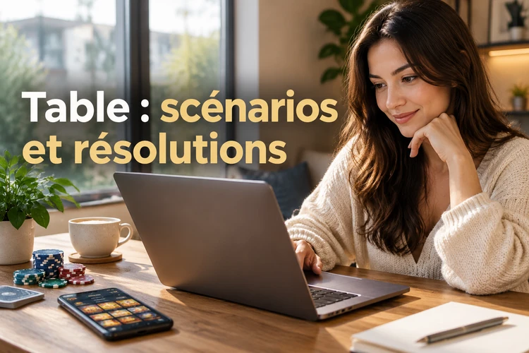 Table : scénarios et résolutions