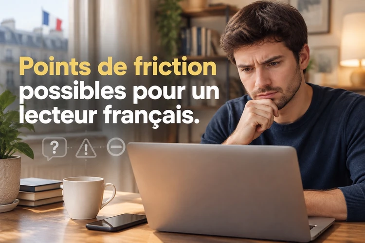 Points de friction possibles pour un lecteur français